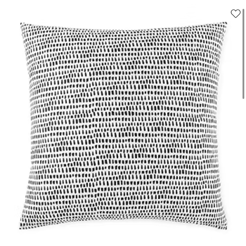 SINGLE Loom + Forge Zenith Black and White Euro Sham